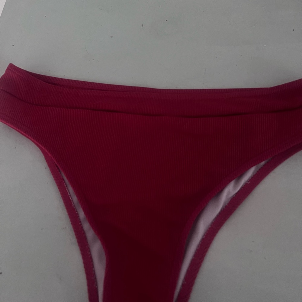 Red bikini bottom